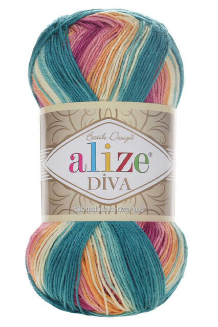 Alize Diva Batik El Örgü İpliği 4572