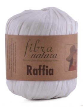 Fibra Natura Raffia 40 Gram Rafya İp Beyaz 116-01