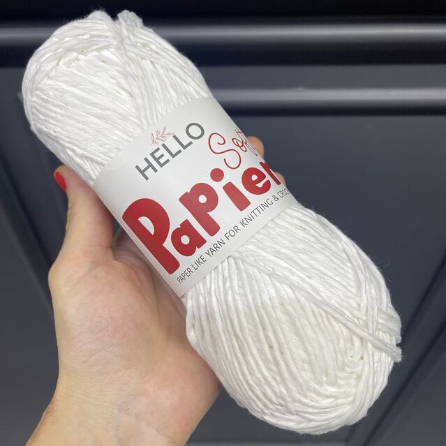 Hello Papier Soft Yumuşak Çanta ve Hobi İpi P08 Beyaz