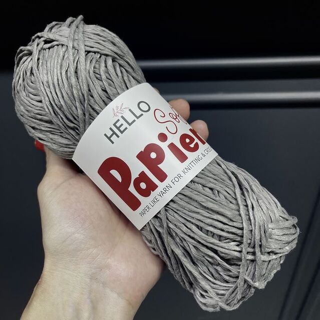 Hello Papier Soft Yumuşak Çanta ve Hobi İpi P09 Gri