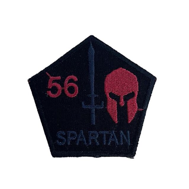 Ütüyle Yapışan Arma Spartan 56 Kırmızı