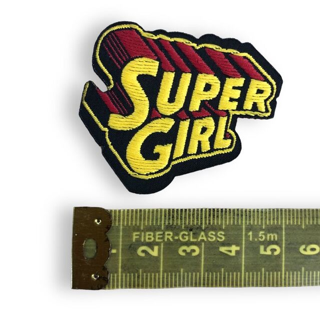 Ütüyle Yapışan Yama Arma Super Girl