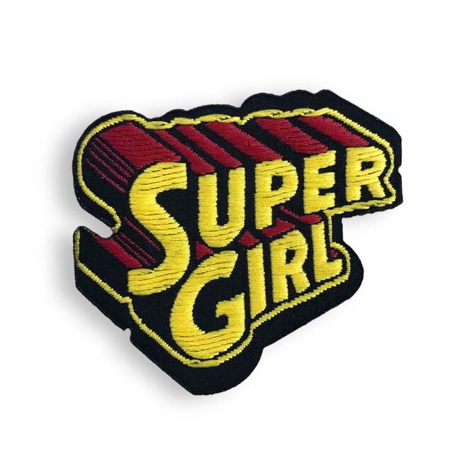 Ütüyle Yapışan Yama Arma Super Girl