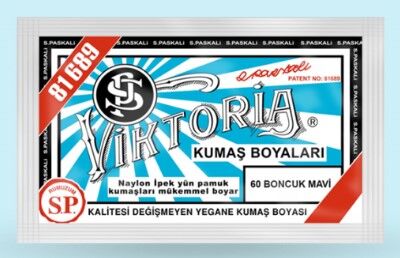 Viktoria Toz Kumaş Boyası 60 Boncuk Mavi